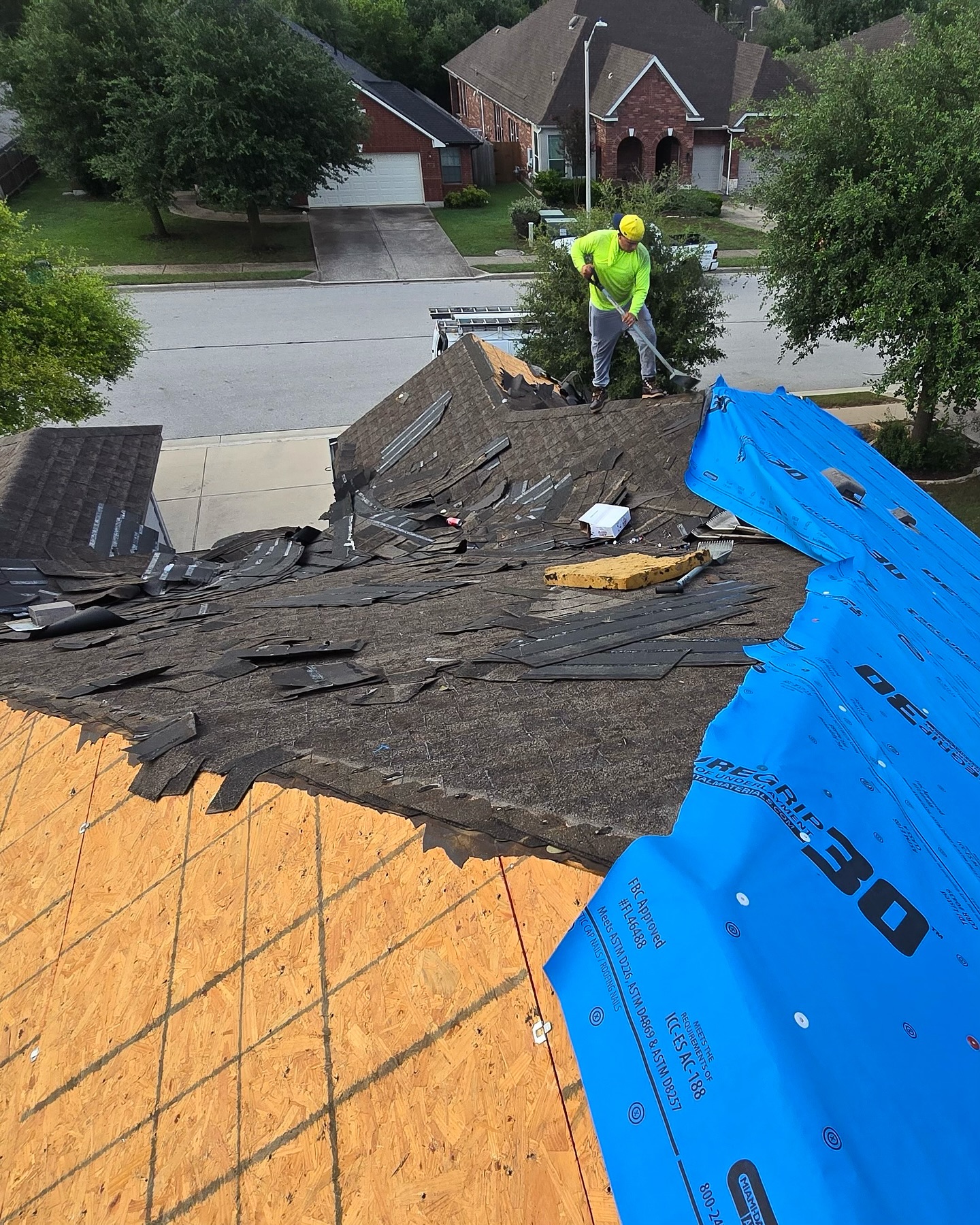 hail damage roof repair near Georgetown